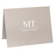Prominent Initials Folded Shimmer Note Cards Image 7 of 8